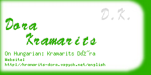 dora kramarits business card